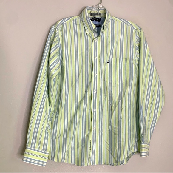 Nautica Oxford long sleeve button down shirt large boys - Picture 1 of 4